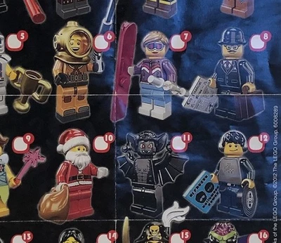 Este lote es para (1) minifiguras LEGO #8833 serie #8 murciélago vampiro LEER Foto 1 de 4