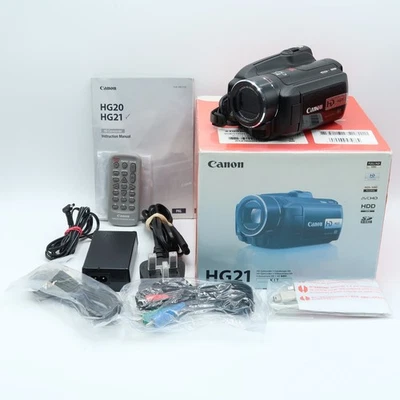 Canon HG21 Camcorder PAL Full HD 1920x1080 120GB HDD Video Camera 12x Opt Zoom - Image 1 of 4