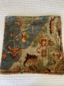 Pottery Barn Velvet Pillow Cover Tapestry Moroccan Kilim Rugs Inspired 20” - Picture 1 of 7