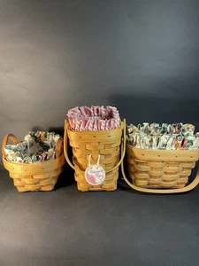 3 cestas Longaberger pequeñas vintage 1 Horizon of Hope años 90 - algo de desgaste - Imagen 1 de 17