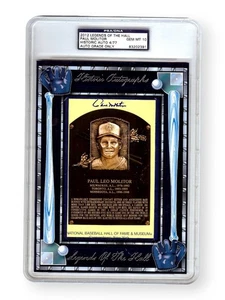 Paul Molitor Signed Autographed Hall of Fame Postcard Auto Grade 10 PSA 4/77 - Picture 1 of 2