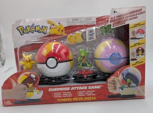 Pokemon Überraschungsangriff Spiel - 2 Zoll Pikachu mit Fast Ball und 2 Zoll Treecko - Bild 1 von 4
