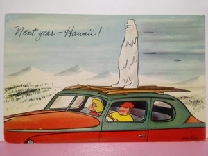 Konvolut 3 Skifahren Humor Cartoon Karikatur 50er Jahre Martine Art - Bild 1 von 6