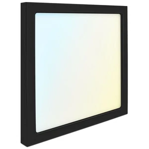 Luxrite 9 Inch Square LED Flush Mount Light 18W 1250LM 5CCT Dimmable ETL Black - Picture 1 of 6