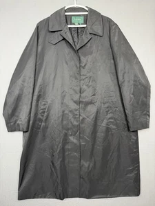 Vintage Lauren Ralph Lauren Schwarz Trenchcoat Damen 1X Preppy Academia 90s Y2K - Bild 1 von 13