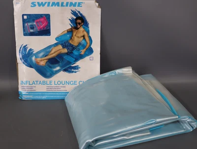 Sillón inflable Swimline Deluxe para piscina (azul) Foto 1 de 4