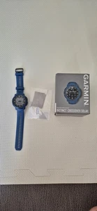 Garmin Instinct Crossover Solar Smartwatch Tidal Blue 45mm Bluetooth Rugged - Picture 1 of 3