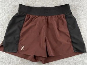 On Cloud Laufshorts Stretch Damen klein rot schwarz Mesh Freizeit Training Laufen - Bild 1 von 11