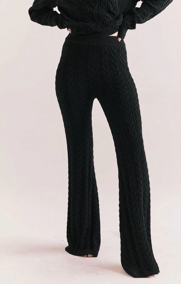 Chaser 女式押韵电缆针织裤 XS 码 — 第 1/4 张图片