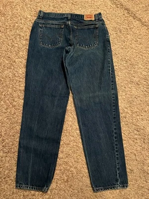 Vintage Levi's 550 Jeans Relaxed Tapered WOMENS tag=16L (MEASURED 34x32) (9585) - Image 1 of 4
