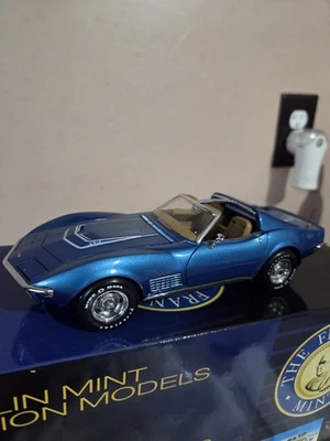 1/24 Franklin новом 1970 Chevrolet Corvette LT1 Mulsanne синий #959/5000 РЕДКАЯ - Изображение 1 из 2