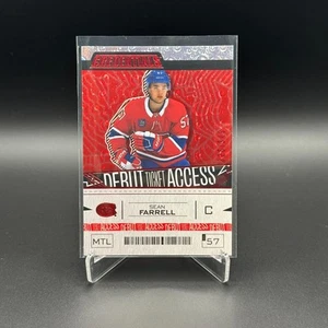2023-24 UD Credentials SEAN FARRELL #170 Debut Ticket Access Red Rookie /349 - Picture 1 of 5