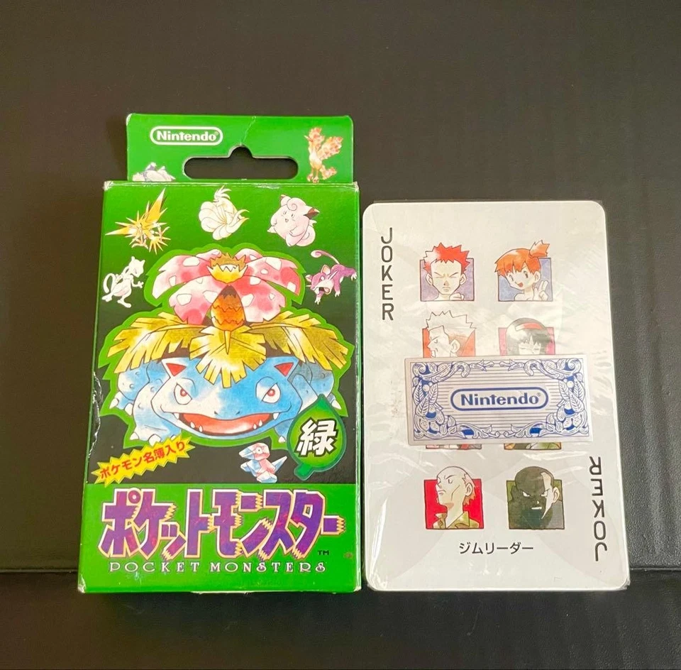 Pokemon Playing Cards Poker Decks Green Venusaur 1996 Nintendo RARE