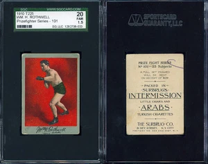T225 1910 Prizefighter Series 103 Wm. H. ROTHWELL SGC 20 JUSTO 1.5 - Imagen 1 de 1
