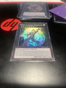 Yugioh Ebon Illusion Magician SHVI-ENSE1 Super Rare Limited Edition Trading Card - Foto 1 di 6