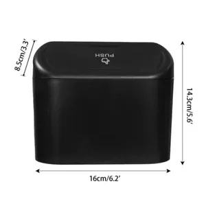 Car Door Slot Interior Hanging Garbage Trash Can Rubbish Case Bin Storage Box UK - Picture 1 of 6