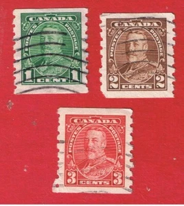 Canada #228-230  VF used  Coil Stamps   Free S/H - Picture 1 of 1