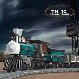 560pcs TH 10 Steam Train Model Building Blocks set Vehicle Truck Bricks Toy Gift - Picture 1 of 3