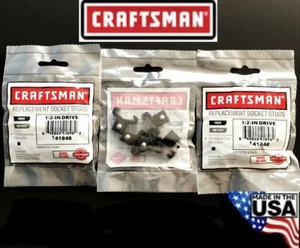 15 CRAFTSMAN 1/2" BLACK REPLACEMENT SOCKET STUDS RACK RAIL CLIPS 941848 USA MADE - Picture 1 of 1