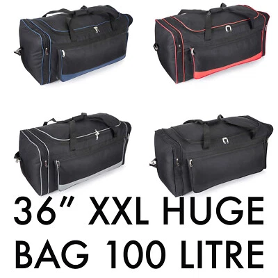 36" XL Extra Large Holdall Duffle Travel Bag Luggage Weekend GYM Sports Big Huge - Image 1 of 4