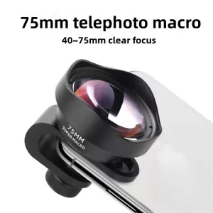 Super Macro Mobile Phone External Lens 75MM Macro Shooting Telephoto Macro Lens - Picture 1 of 24