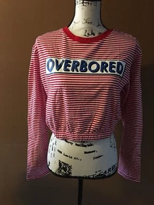 XL CROP OVERBOARD GESTREIFT TOP DAMEN SHIRT - Bild 1 von 4