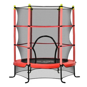 5.3ft Kids Mini Trampoline with Safety Enclosure for 3-10 Years Indoor & Outdoor - Picture 1 of 10