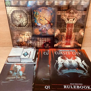 Warhammer Quest Cursed City Bundle - Libros Tarjetas Tableros Fichas Etc... - Imagen 1 de 3