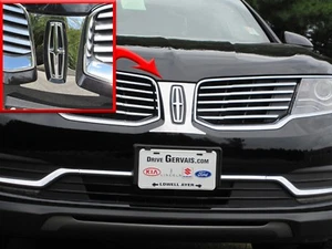 (FOR) 2016-2018 LINCOLN MKX 1 Piece Stainless Steel Front Grille Accent Trim - Picture 1 of 1
