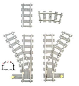LEGO Ferrovia Treno Binari 9V Dritti Curvi Deviatori City SELEZIONE! - Foto 1 di 2