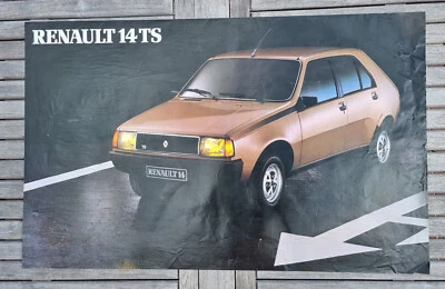 Affiche Originale de CONCESSIONNAIRE RENAULT R14 TS - Photo 1/4