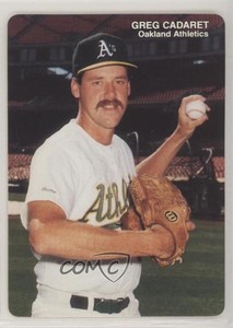 1989 Mother's Cookies Oakland Athletics Stadium Giveaway Greg Cadaret #20
