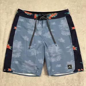 Rip Curl Board Shorts Mens 30 Waist Blue Hawaiian Mirage Ultimate Stretch Surf - Picture 1 of 12