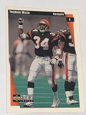 1997 Collectors Choice Football Card #402 Tremain Mack Rookie - Image 1 of 4