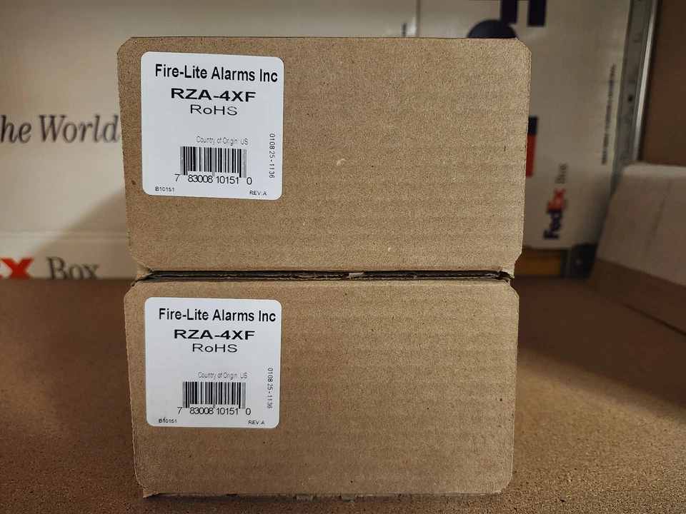 FIRE-LITE Remote LED Annunciator, Conventional, FireLite Model #RZA-4XF