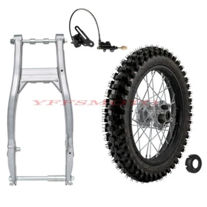 90/100-16 Rear Wheel Rim Tyre Swingarm Brake Assembly for Apollo CRF150 Pit Bike - Picture 1 of 12