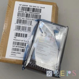 652572-B21 653956-001 HP 450GB 10K SAS 2.5" 6G DUAL PORT SC ENT HARD DRIVE - Picture 1 of 9