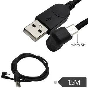 Micro USB 5Pin U Shape Angle 90 Degree Mobile Data Sync Charging Cable 1.5m - Picture 1 of 11