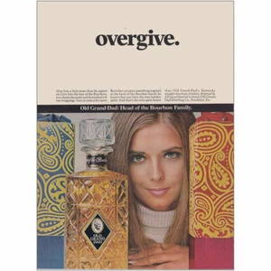 1968 Old Grand Dad: Overgive Vintage Print Ad - Picture 1 of 1