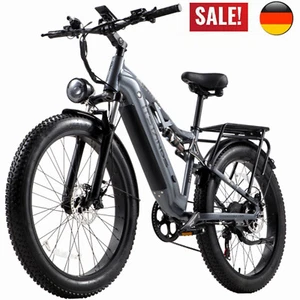 26" 1000W Elektrofahrrad 960WH E Mountainbike Herren E-Bike E-City Bike 45km/h - Bild 1 von 18