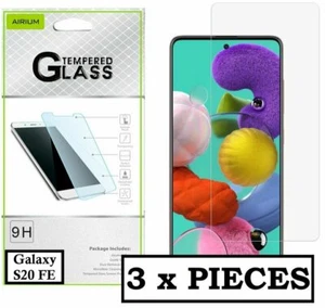 3 x Pieces Tempered Glass 2.5D Screen Protector Film for SAMSUNG GALAXY S20 FE - Picture 1 of 8