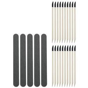 25pcs Abrasive Polishing Stick Fine Detail Sandpaper Tools 5 pcs Double Sided... - Picture 1 of 5