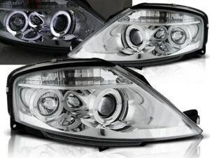 Faros Citroen C3 2002-2006 2007 2008 2009 VR-1237 Ojos de Ángel Cromo - Imagen 1 de 1