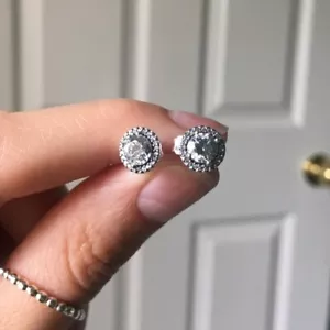 *NEU* Original Pandora Silber ALE klassische Eleganz Ohrstecker CZ 296272 CZ - Bild 1 von 6