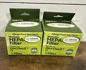 Lot of 2 Crucial Vacuum Washable Hepa Filter for Dirt Devil F9 NEW - Picture 1 of 3