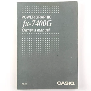 Casio FX-7400G Power Graphic Calculator Instruction Manual Only - Picture 1 of 12