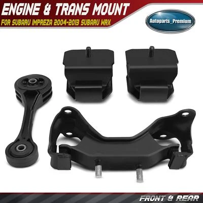 Motor de motor y transmisión 4 piezas y montaje de puntal de par para Subaru Impreza WRX STI Foto 1 de 4