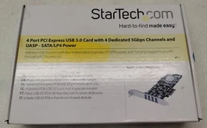 ✅Carte PCIe USB 3.0 à 4 Ports avec 4 Canaux 5Gbps Dédiés (USB 3.2 Gen 1) - Photo 1/7