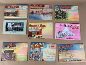 Vintage Postkartenhefte 9 USA Andenkenmappen Bild Ausklappen - Bild 1 von 10