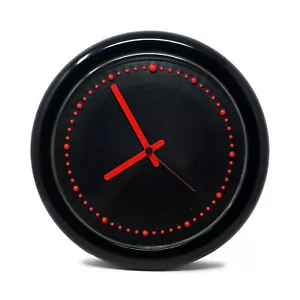 1980er Jahre postmoderne schwarz und rot Rexite Zero 980 Wanduhr - Bild 1 von 6